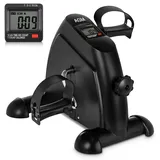 AGM Mini Fitnessbike für zuhause, Arm und Beintrainer Heimtrainer, Sportgerät Mini Bike, Hometrainer Mini Fahrrad Bewegungstrainer Fitnessgerät für Zuhause Büro - Schwarz