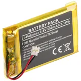 AccuCell Akku passend für Garmin Fenix 7X Solar – Li-Polymer, 3,8V, 550mAh, 2,1Wh, eingebaut