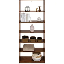 Idimex Bücherregal 80 x 30 x 200 cm Braun