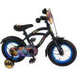 TPFSports DC Batman Kinderfahrrad - Jungen 12 Zoll - Rücktritt + Handbremse - Schwarz