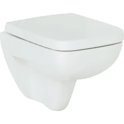 Wand-Tiefspül-WC, Square Compact (Ausführung: Wand-Tiefspül-WC Geberit Renova Compact Square 355x340x485mm weiß)