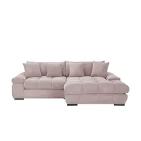 bobb Ecksofa mit trendigem Cordbezug Hella ¦ rosa/pink ¦ Maße (cm): B: 303 H: 96 T: 203