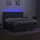 vidaXL Boxspringbett mit Matratze & LED Dunkelgrau 180x200 cm Stoff