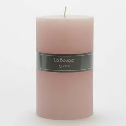 Kerze maxi Zylinder rosa 17 X 10 cm x6 - Rund Wachs Amadeus 10x10 cm