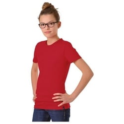 Trigema T-Shirt TRIGEMA T-Shirt aus Baumwolle/Elastan (1-tlg) rot XS