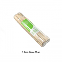 Spieße aus Bambus, Ø 3 mm / 30 cm, 200 Stück - biologisch abbaubar