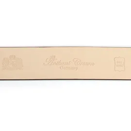 Anthoni Crown Damengürtel Leder grau 85 cm