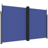 furnicato Seitenmarkise 200 x 600 cm Blau Polyester