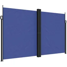 furnicato Seitenmarkise 200 x 600 cm Blau Polyester