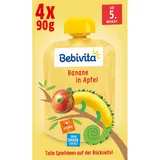 Bebivita Quetschbeutel Banane in Apfel 4 x 90 g