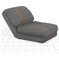 FLEXISPOT Sessel XC-TG2/XC-TW2 (Schlafsessel, Liegesessel, Bodensessel, erstellbarer Sessel), Relaxsessel, Schlafsessel, Klappsessel mit Liegefunktion grau