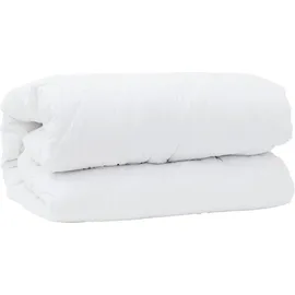 vidaXL 2-in-1 Bettdecke Weiß 220 x 200 x 10 cm Polyester