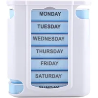 EWANTO Tablettenbox Pillenbox Medikamentendosierer 7/28 Wochendosierer Pillen Tablettenbox Pillendose Schachtel 7 Tage BPA-frei TB-4