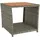 vidaXL Beistelltisch mit Holzplatte Grau Poly Rattan & Akazienholz