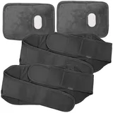 Infactory 2er-Set Kleine elektrische Samt-Wärmflasche mit Gürtel & Hülle