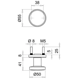Edi Türknopf K7/052/01 VA F00 ger.Kno.EDI