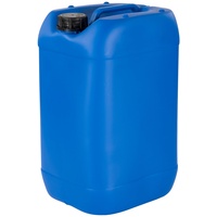 kanister-vertrieb® 1 Stück 25 L Kanister Wasserkanister Kunststoffkanister blau BPA frei DIN61+ Etiketten