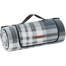 Songmics Picknickdecke grau-weiß 200 x 200 cm