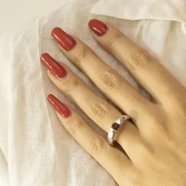 Jamelli Silber 925 rhodiniert mit echtem Granat