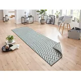 NORTHRUGS Palma Wendeteppich 80 x 350 cm grün