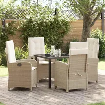 vidaXL Garten Essgruppe 5-tlg. Beige