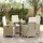 vidaXL Garten Essgruppe 5-tlg. Beige