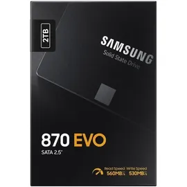 Samsung 870 EVO 2 TB 2,5" MZ-77E2T0B/EU