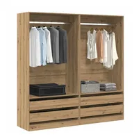 VidaXL Kleiderschrank Artisan-Eiche 100x50x200 cm Holzwerkstoff