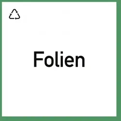 Wertstoffkennzeichnung "Folien", Folie, 300x300 mm