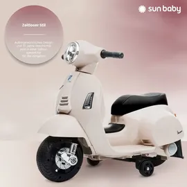 SUN BABY Vespa Kinderroller Elektroroller Weiß (Weiß)