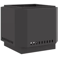vidaXL Feuerstelle Rauchfrei Schwarz 58x58x51 cm Stahl