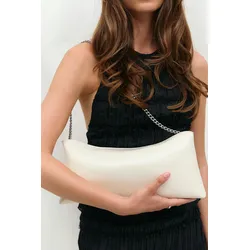 Gina Tricot - Slouchy clutch bag - Umhängetaschen - Weiß - ONESIZE - Dame - Weiß - ONESIZE