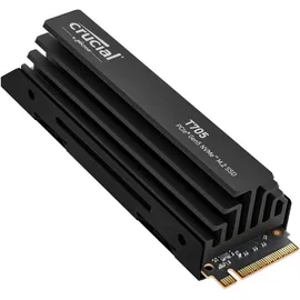 Crucial T705 2 TB NVMe M.2 mit Kühlkörper schwarz