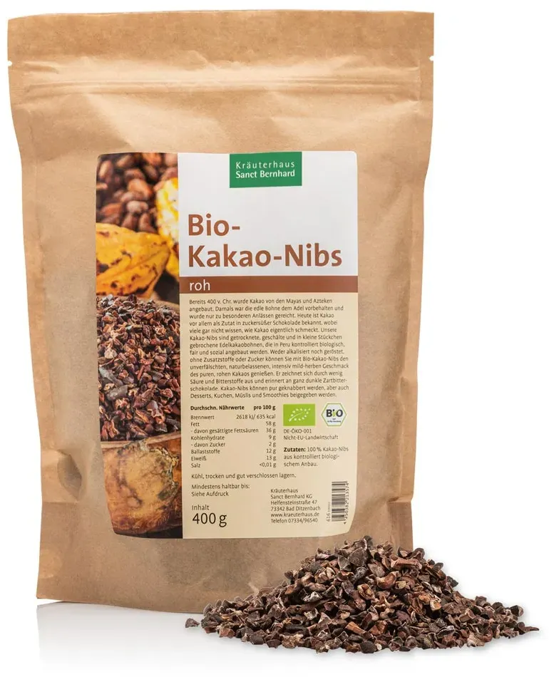 Organic Cocoa Nibs - 400 g