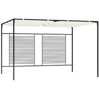 VidaXL Pavillon mit Ausziehbarem Dach 3x4x2,3 m Cremeweiß 180