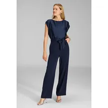 Swing Jumpsuit mit Rundhalsausschnitt, Marine, 46