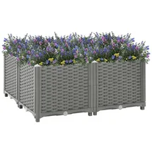 vidaXL Hochbeet 80x80x38 cm Polypropylen