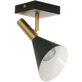 Besselink licht Wandlampe Spotlampe Wandleuchte verstellbar Schlafzimmerlampe schwarz gold