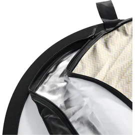 Walimex 5-in-1 Faltreflektor Set (56 cm) wavy gold/silber/weiß/schwarz/transparent