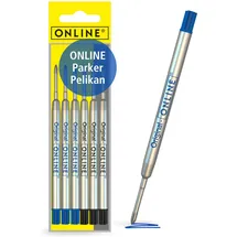 Online Schreibgeräte Kugelschreibermine M 6 St. Schwarz/Blau