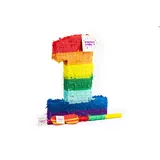 Trendario Zahl 1 Pinata Set, Pinjatta + Stab + Augenmaske, Ideal zum Befüllen mit Süßigkeiten und Geschenken - Piñata für Kindergeburtstag Spiel, Geschenkidee, Party, Hochzeit