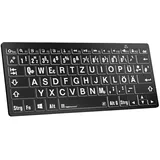 LogicKeyboard XL-Print White on Black DE