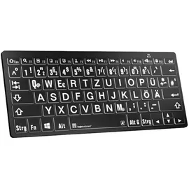 LogicKeyboard XL-Print White on Black DE