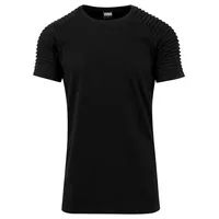 URBAN CLASSICS Pleat Raglan Tee - Schwarz - L