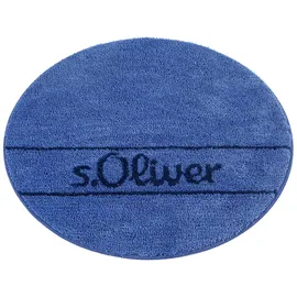 s.Oliver Badteppich Allie Blau Ø 80 cm