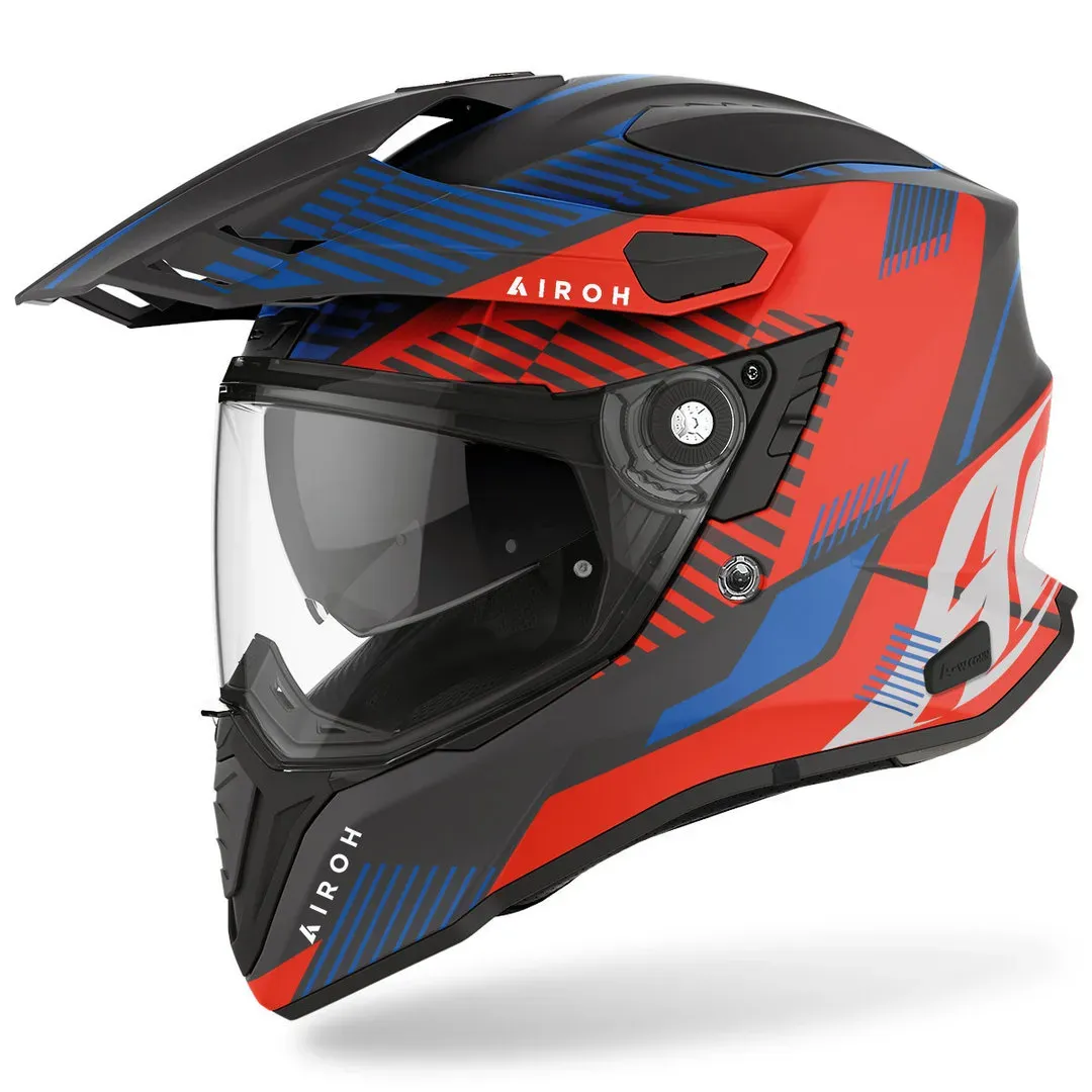 Airoh Commander Boost Motorcross helm, rood-blauw, S Voorman
