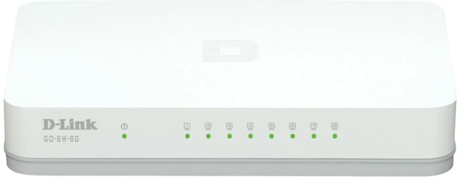 D-Link GO-SW-8G/E Netzwerk-Switch Unmanaged Gigabit Ethernet (10/100/1000) Weiß