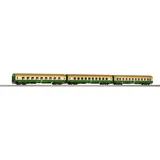 PIKO H0 58278 H0 3er-Set Personenwagen der DR 2x 2. Klasse + 1x 1. Klasse