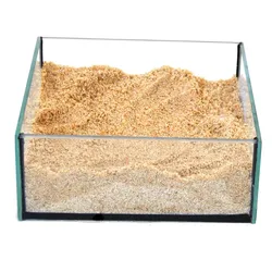 Ollesch Sandschale Quadrat für Kleintiere 20 x 20 x 5 Zentimeter