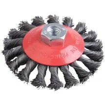 Fortis Kegelbürste Edelstahl 100 mm gezopft